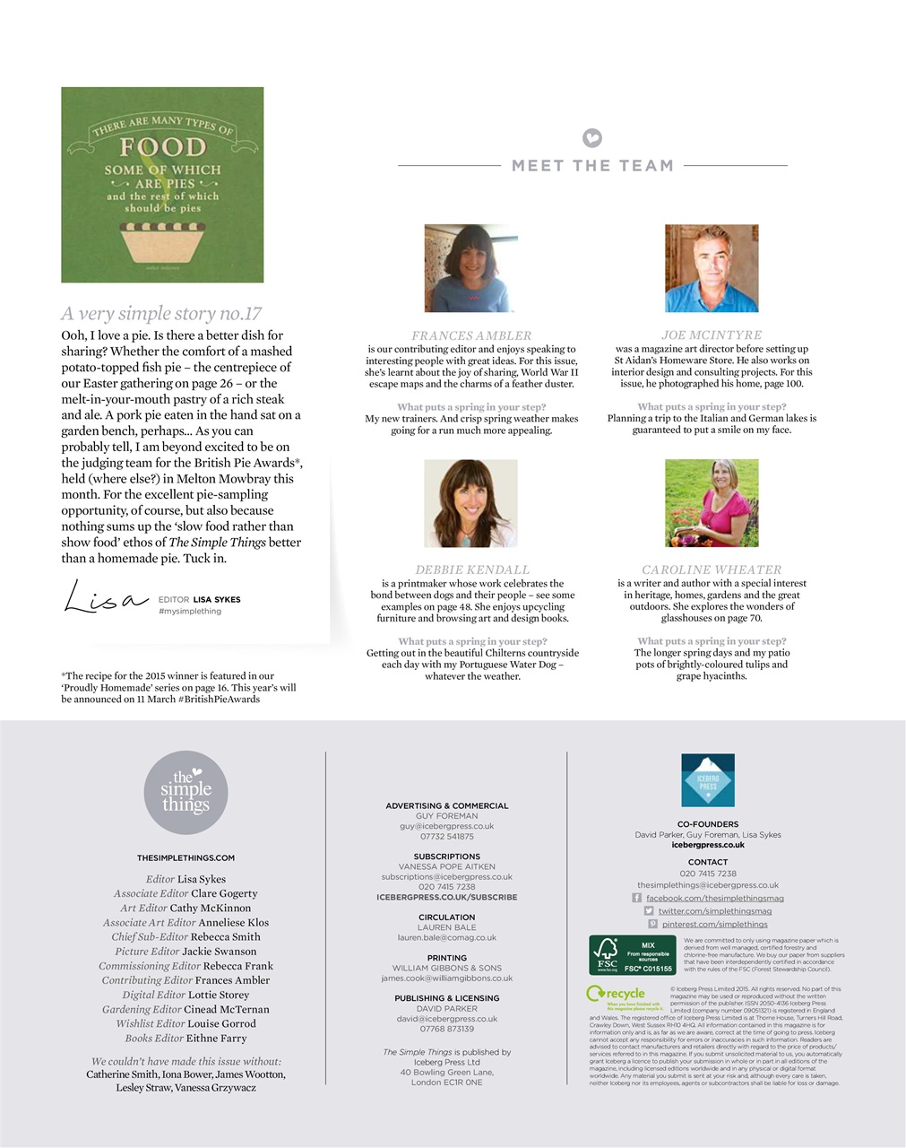 The Simple Things Preview Pages