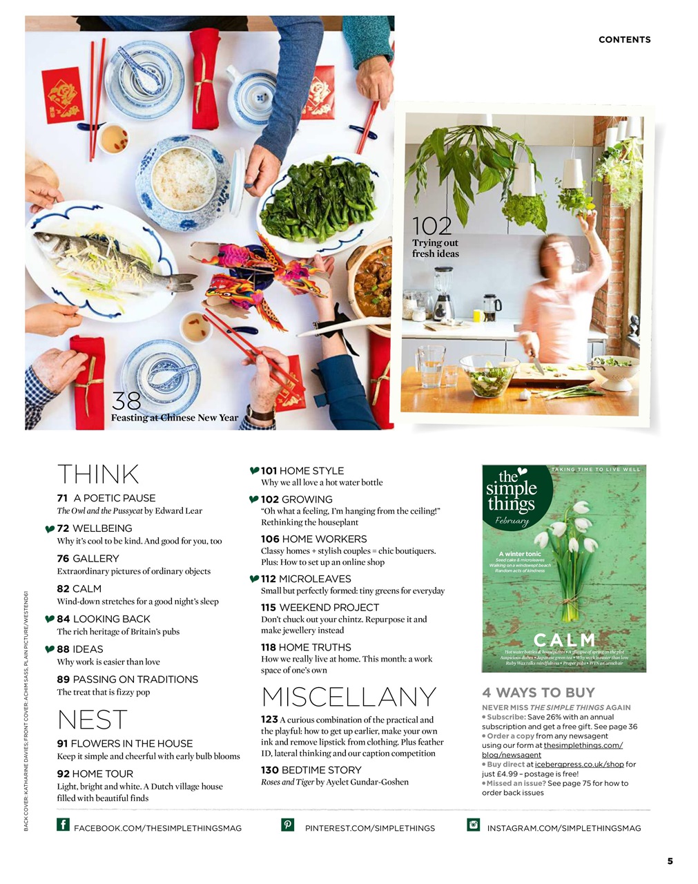 The Simple Things Preview Pages