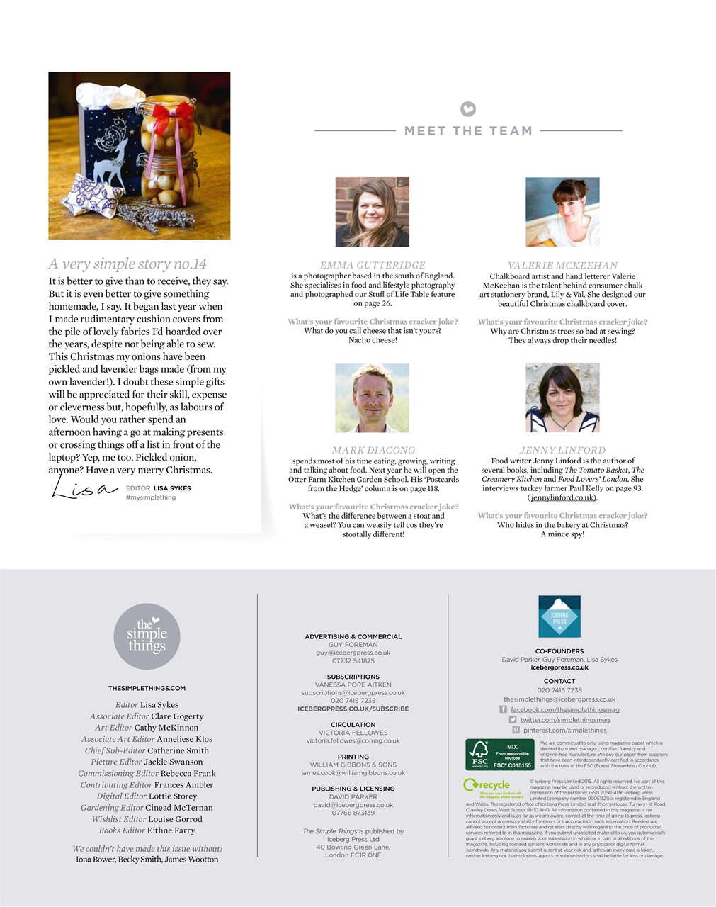 The Simple Things Preview Pages