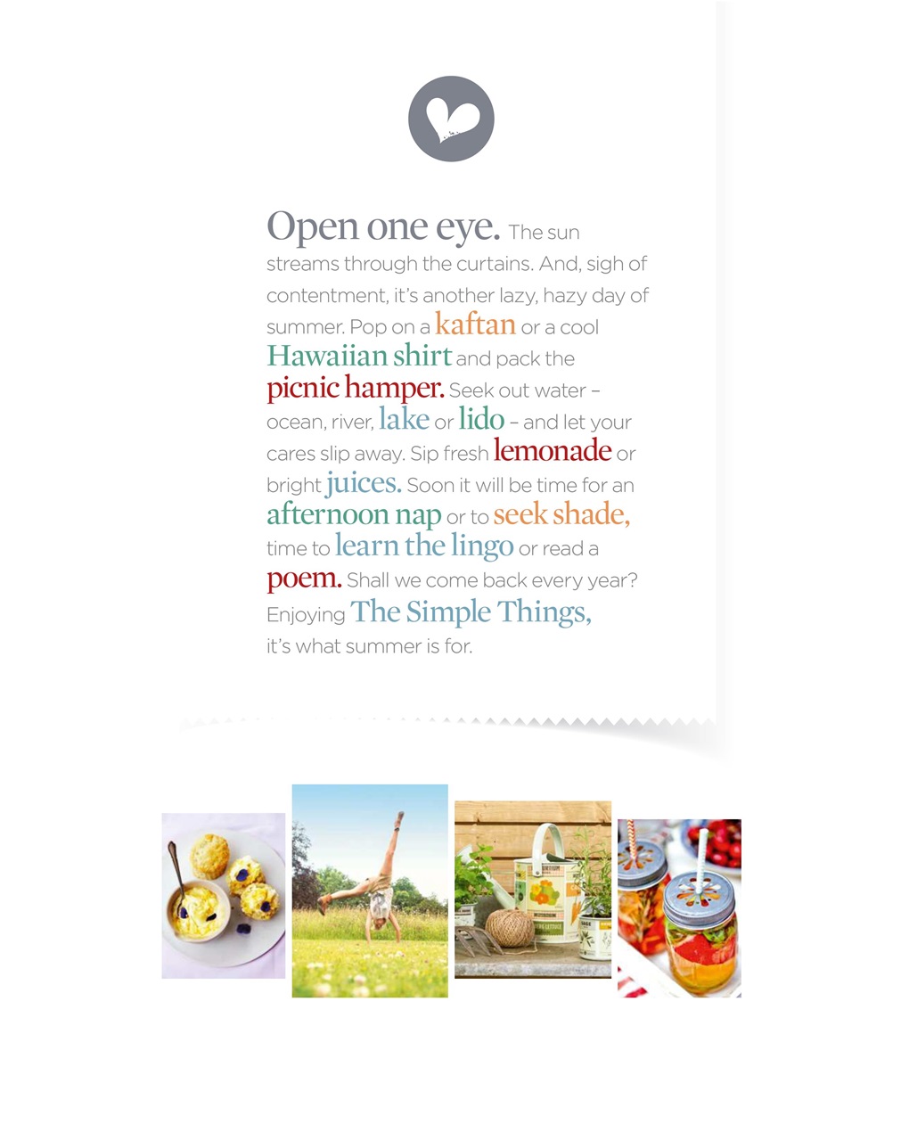 The Simple Things Preview Pages