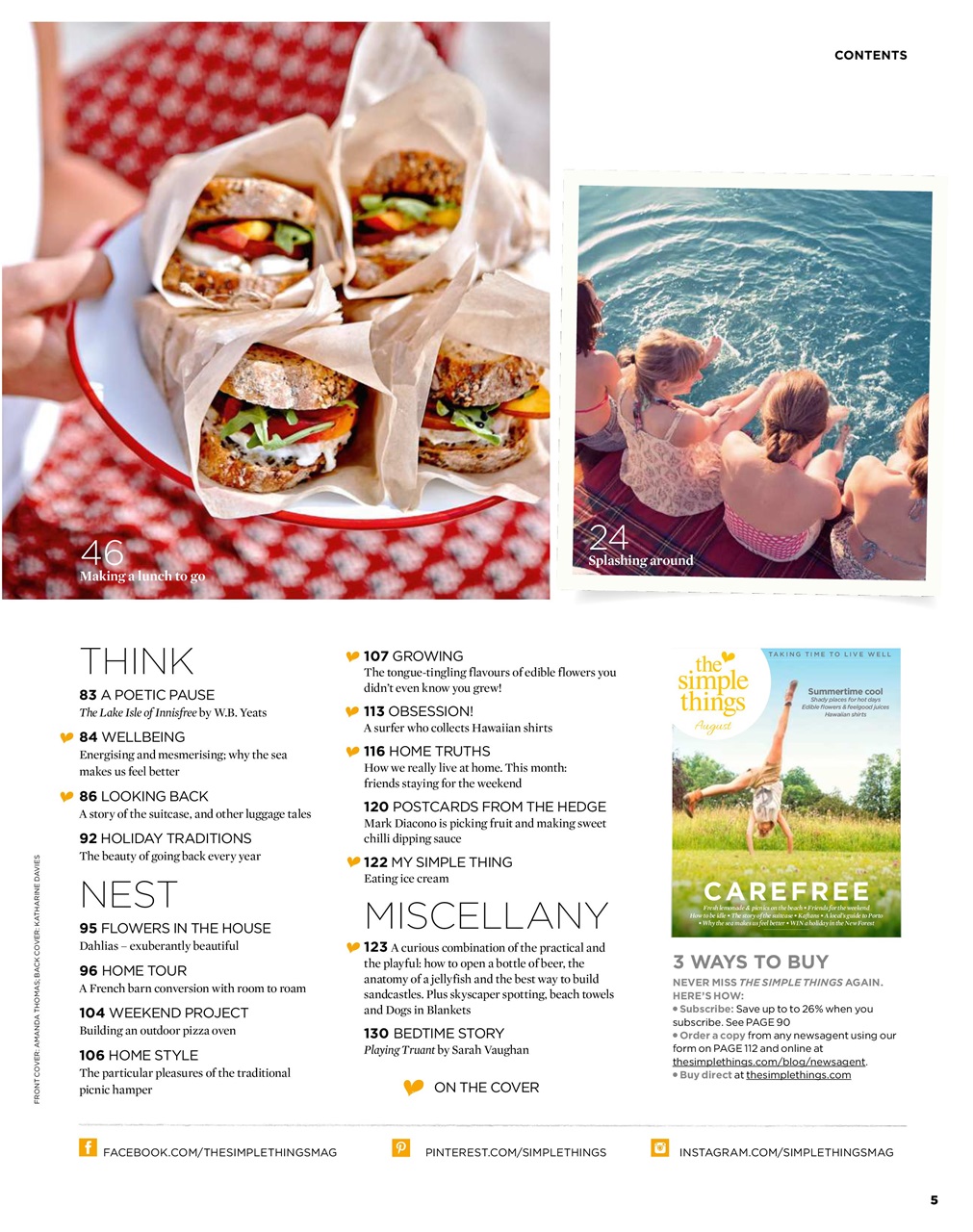 The Simple Things Preview Pages