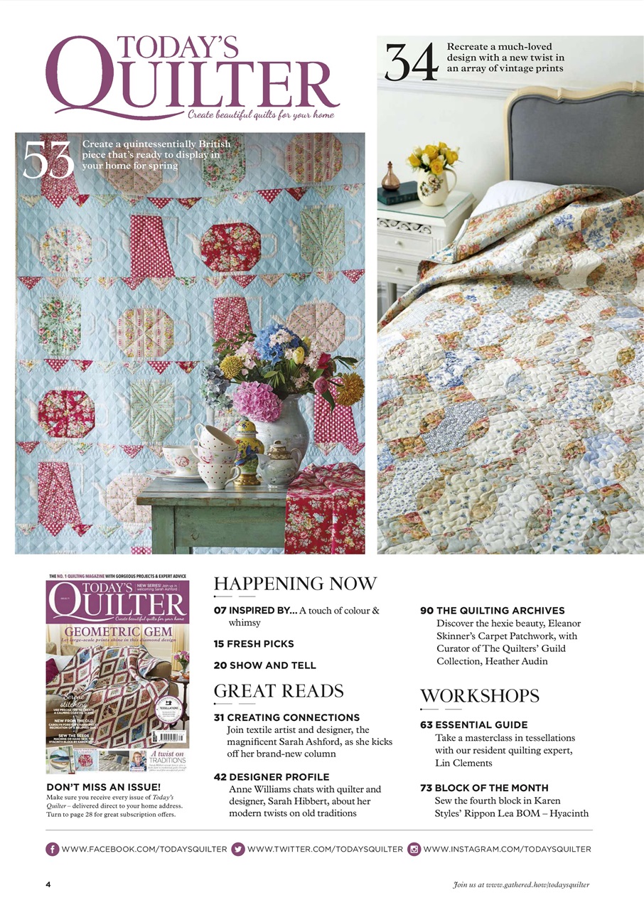 Today’s Quilter Preview Pages