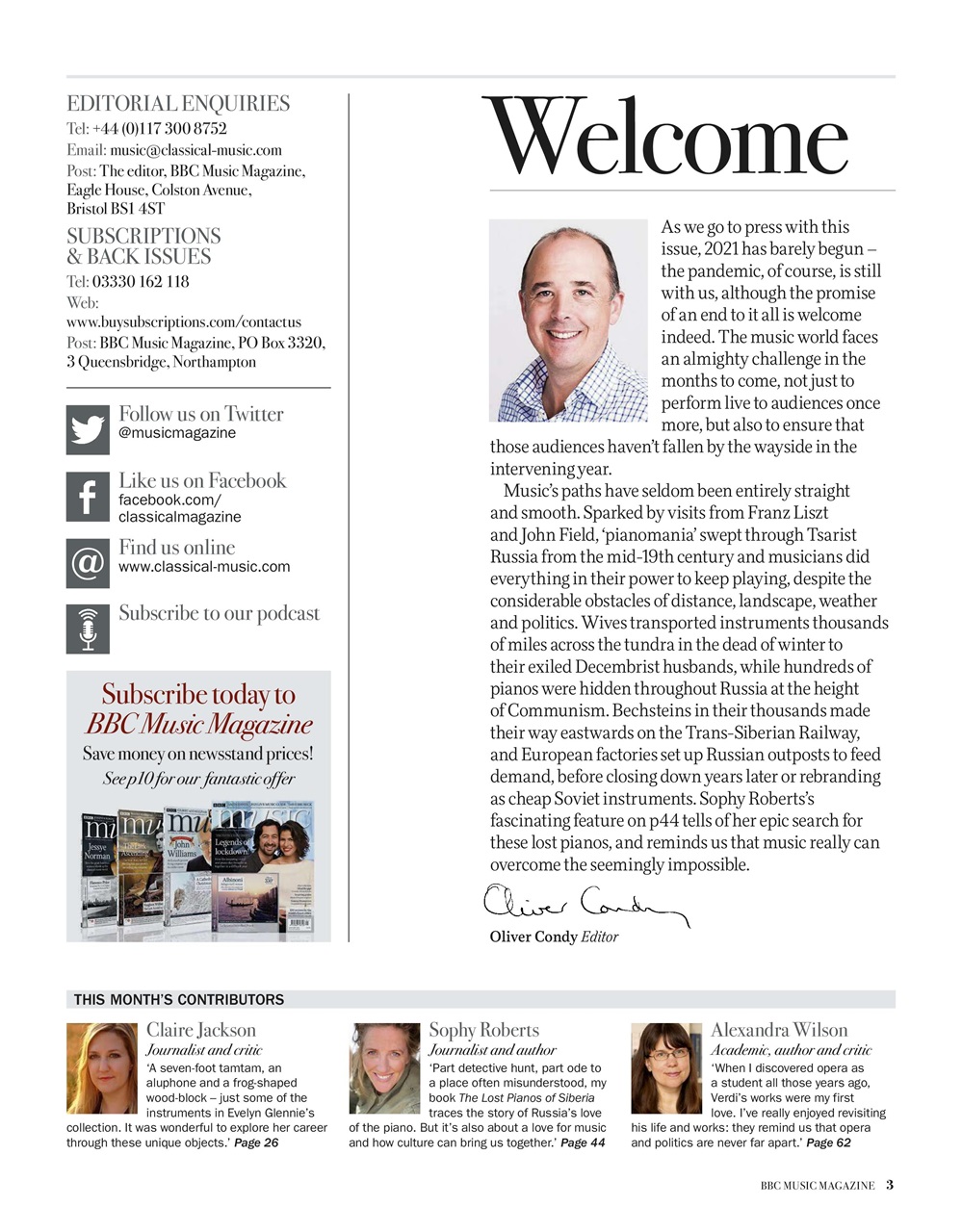 BBC Music Magazine Preview Pages