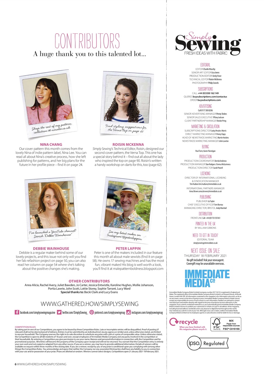 Simply Sewing Preview Pages