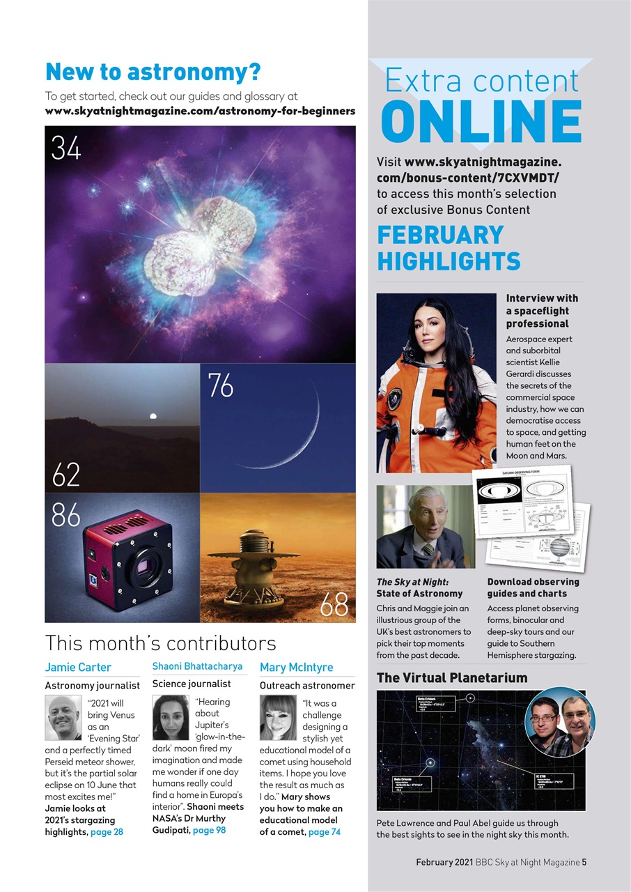 BBC Sky at Night Magazine Preview Pages