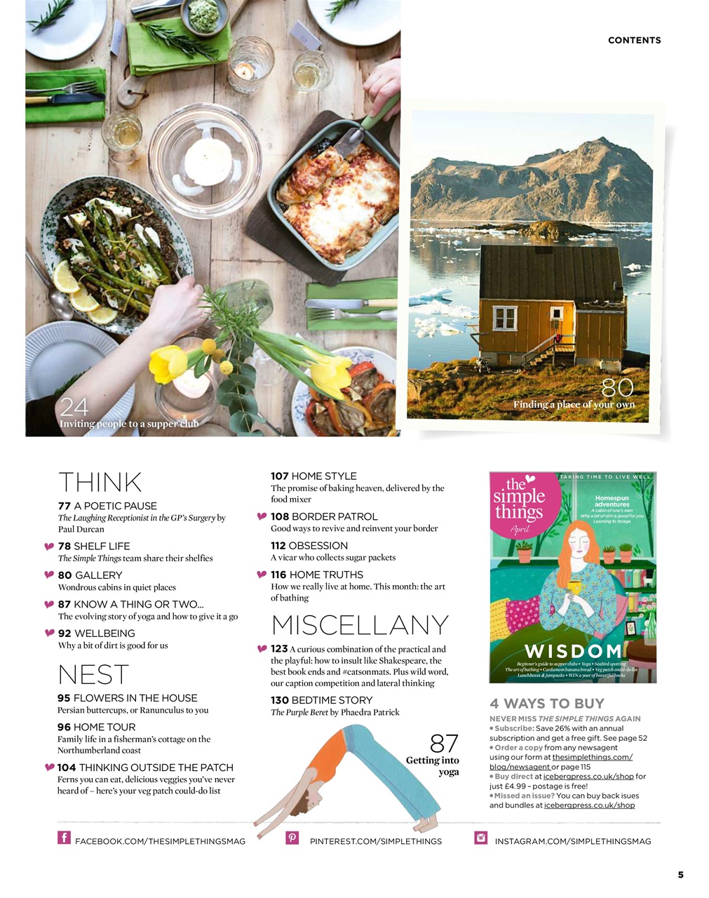 The Simple Things Preview Pages