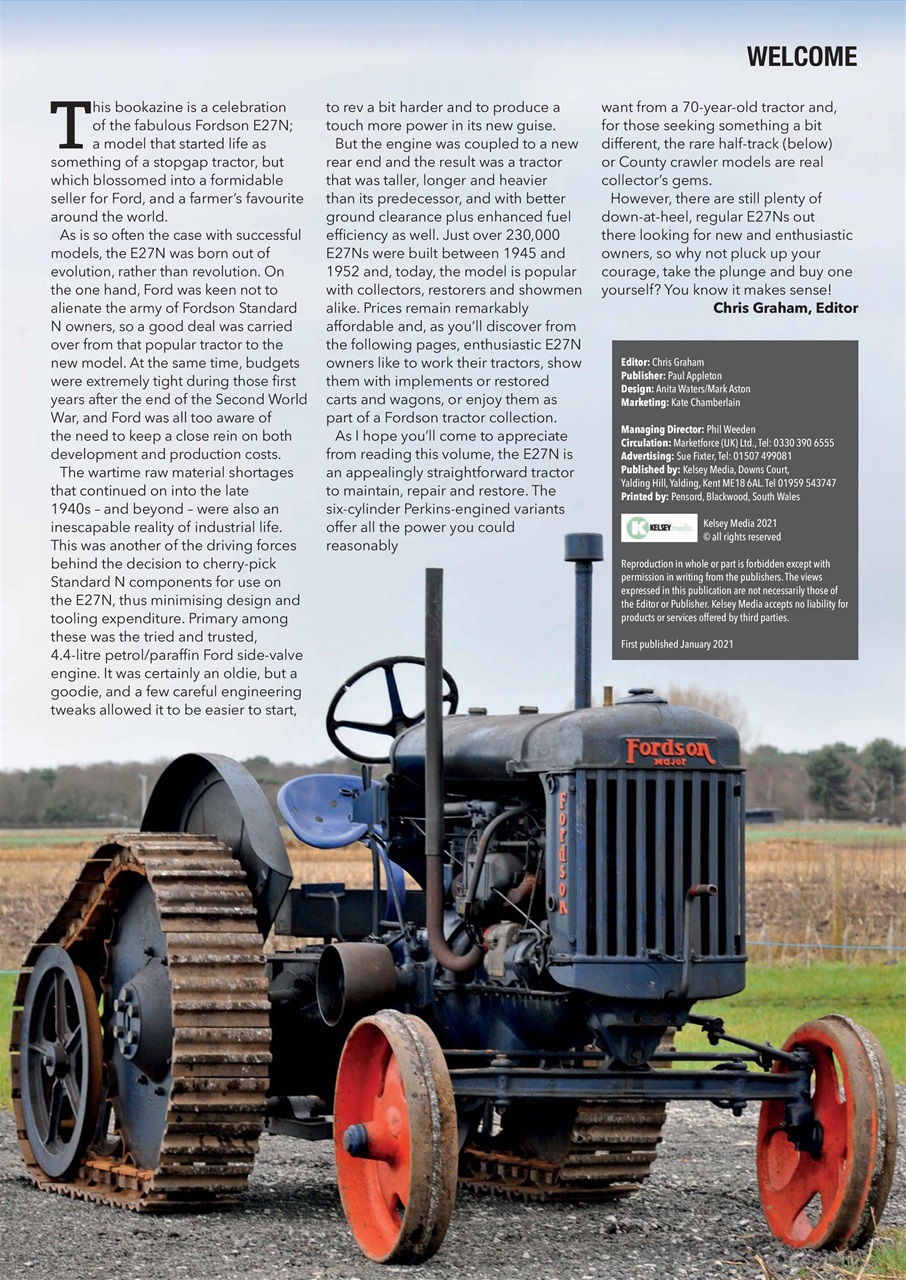 Ford & Fordson Tractor Collection Preview Pages
