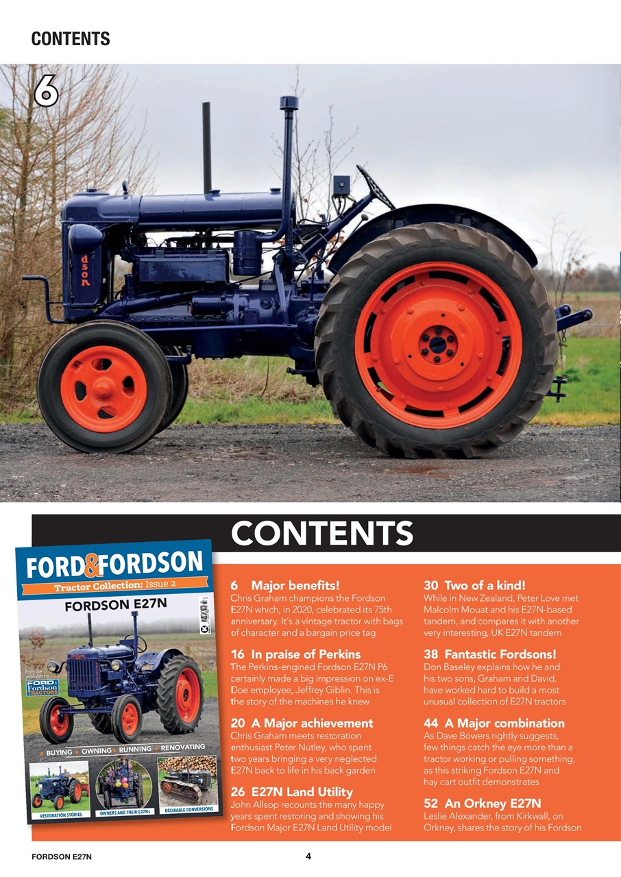 Ford & Fordson Tractor Collection Preview Pages