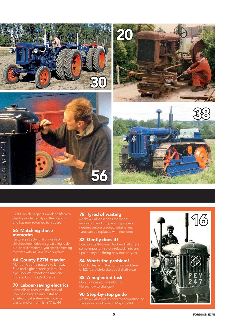 Ford & Fordson Tractor Collection Preview Pages