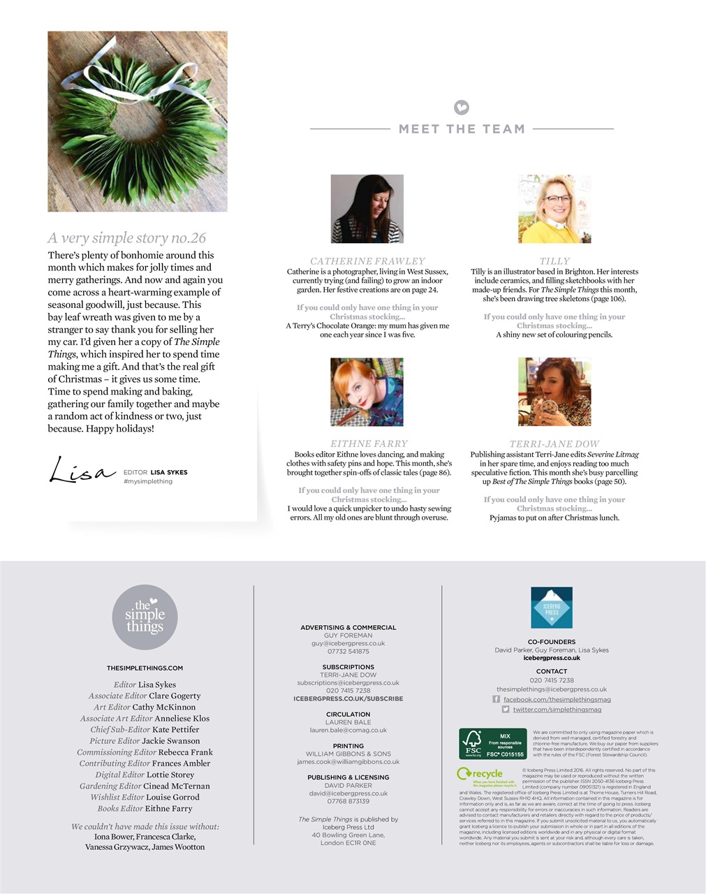 The Simple Things Preview Pages