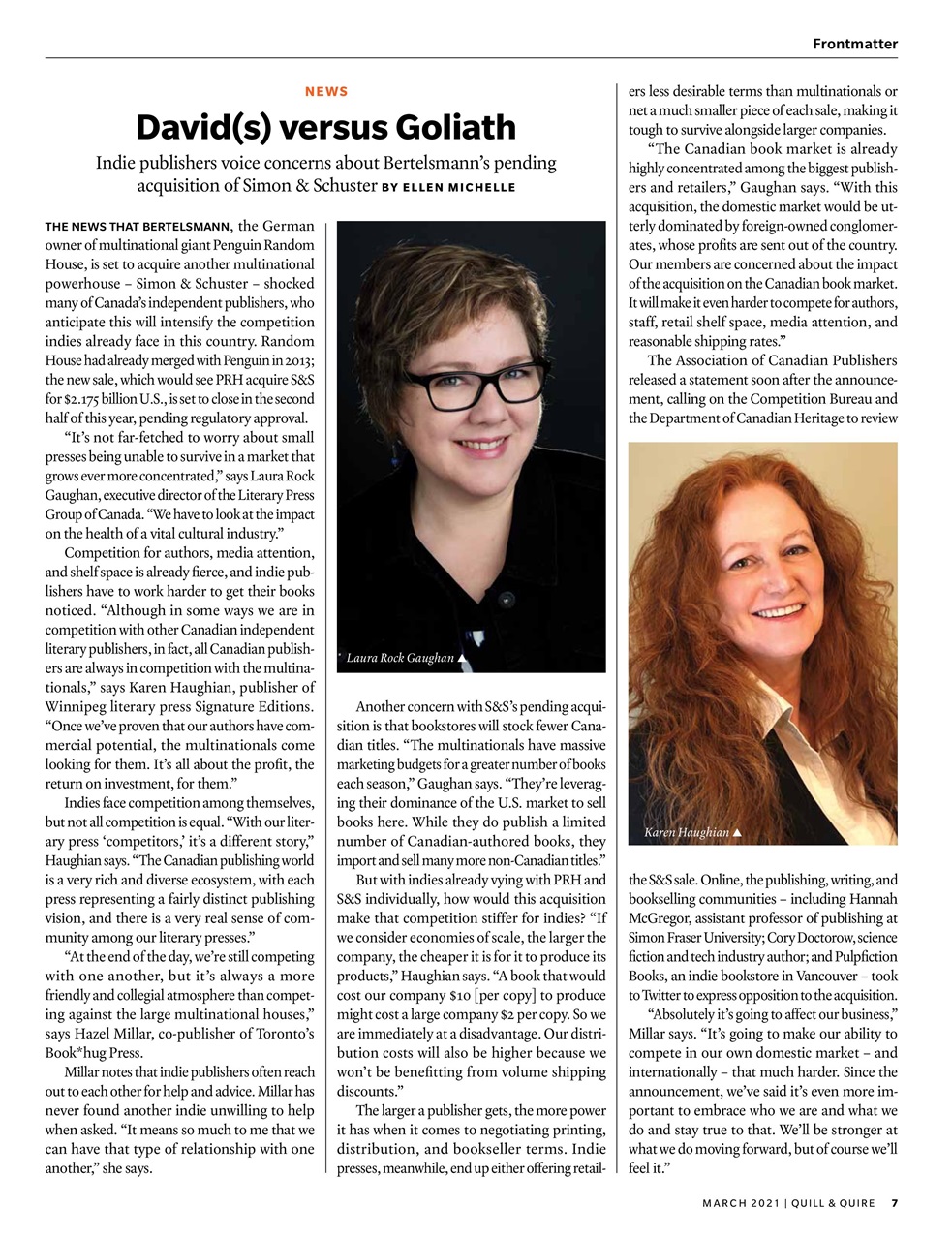 Quill & Quire Preview Pages