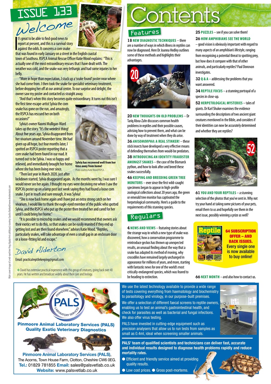 Practical Reptile Keeping Preview Pages
