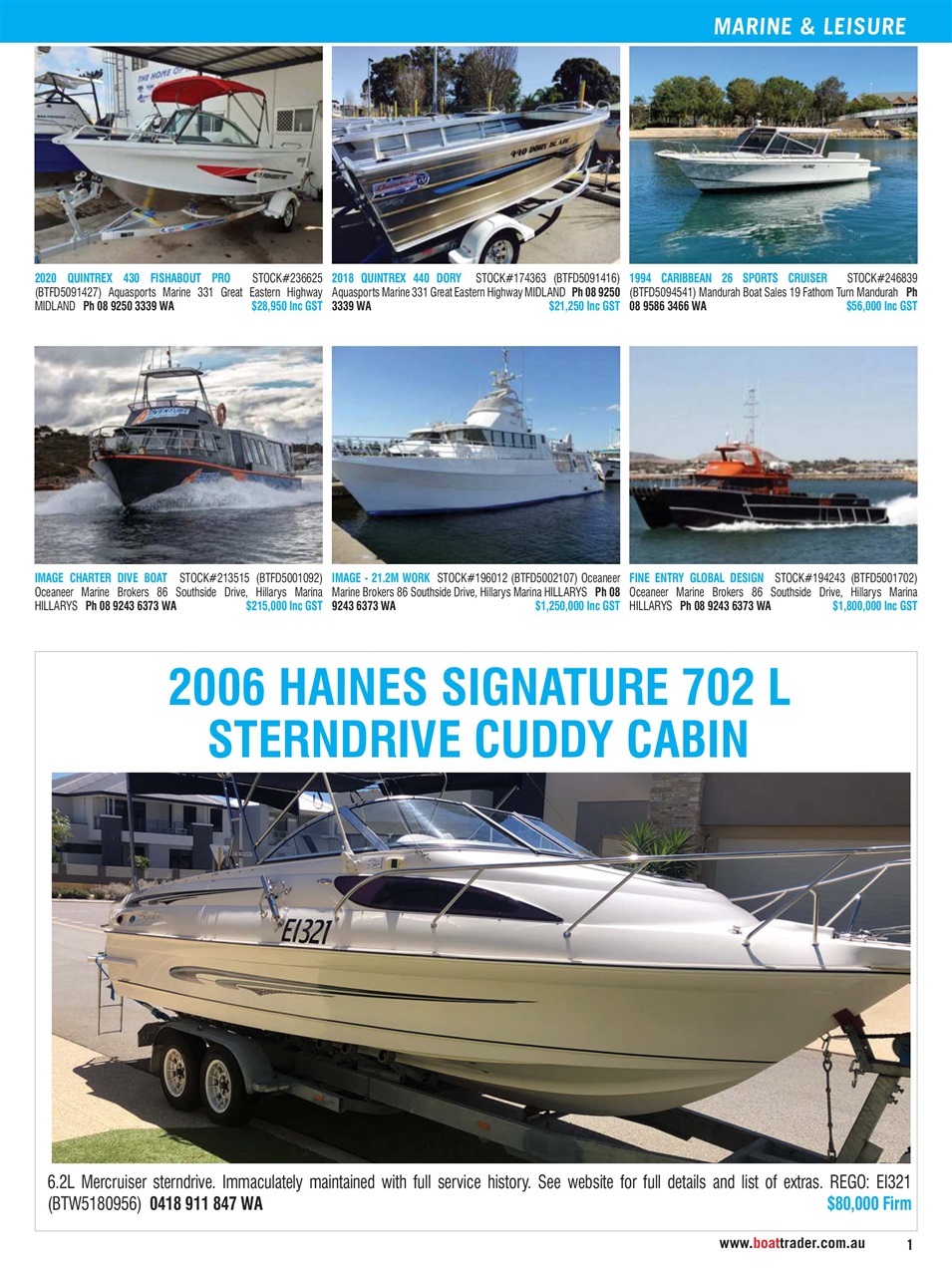 Boat Trader Australia Preview Pages