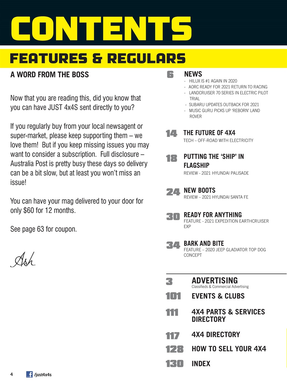 JUST 4X4S Preview Pages