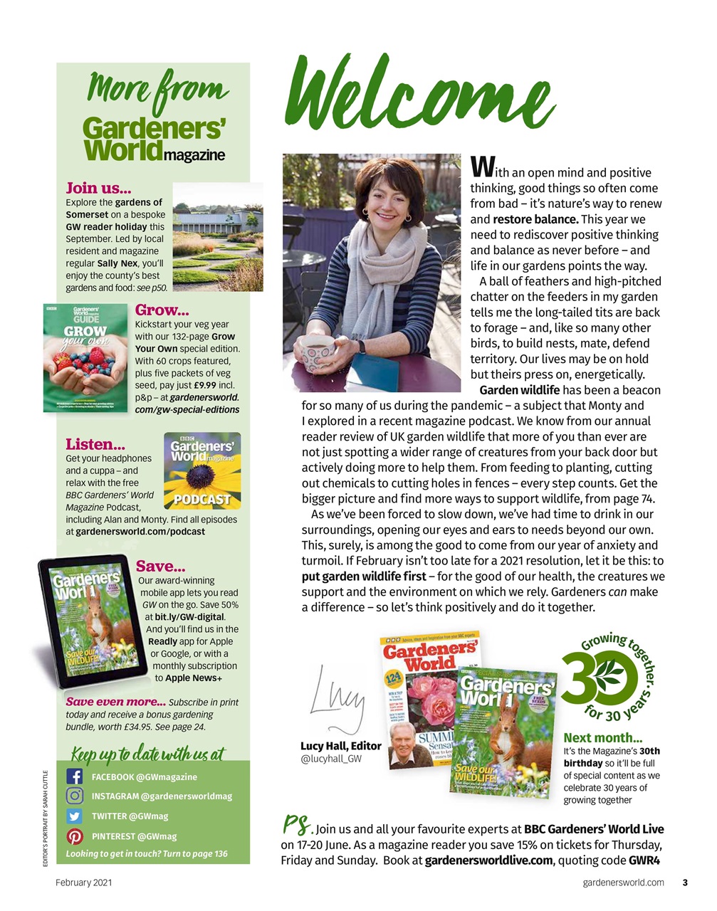BBC Gardeners’ World Magazine Preview Pages