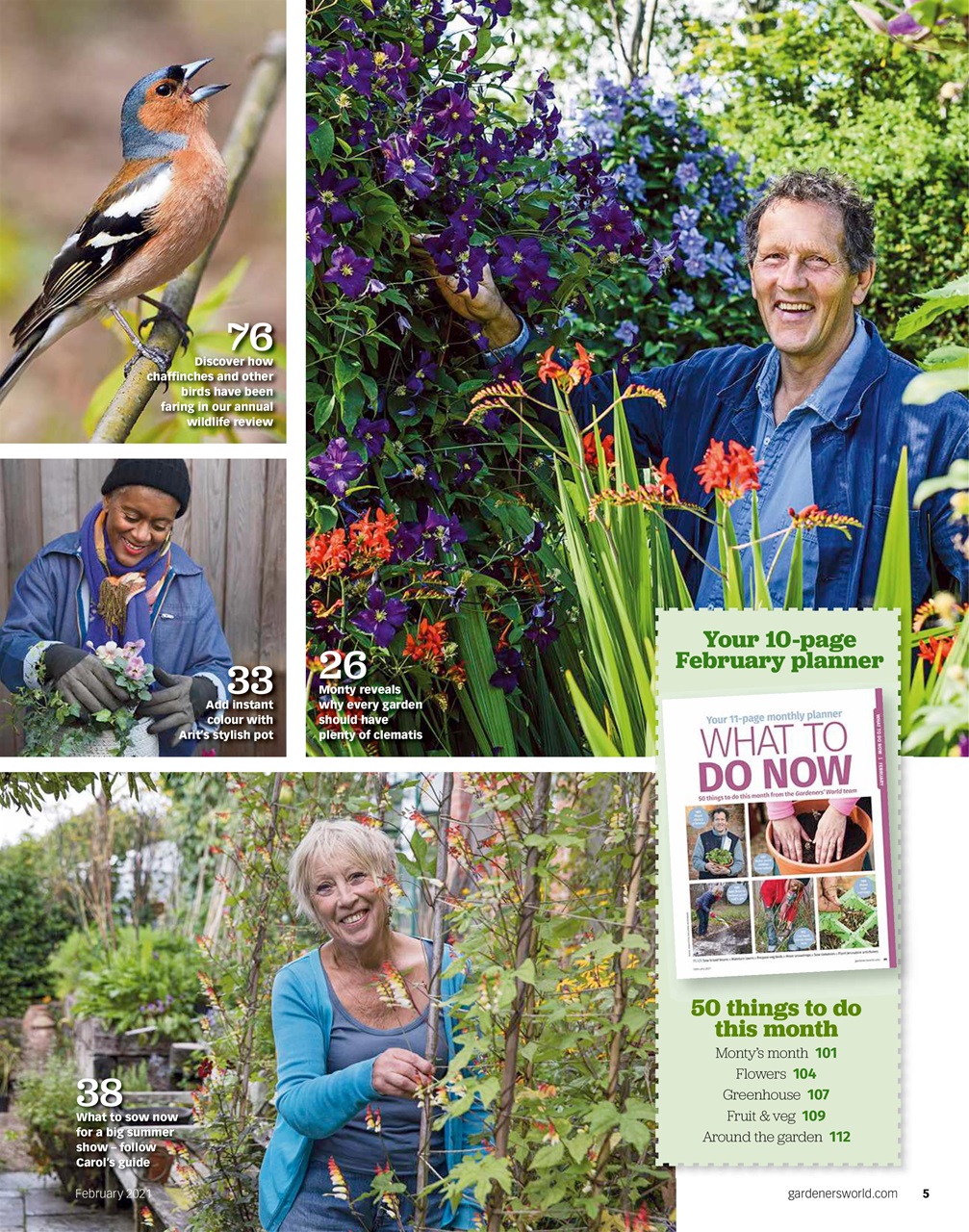 BBC Gardeners’ World Magazine Preview Pages
