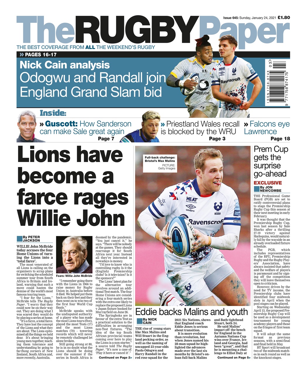 The Rugby Paper Preview Pages