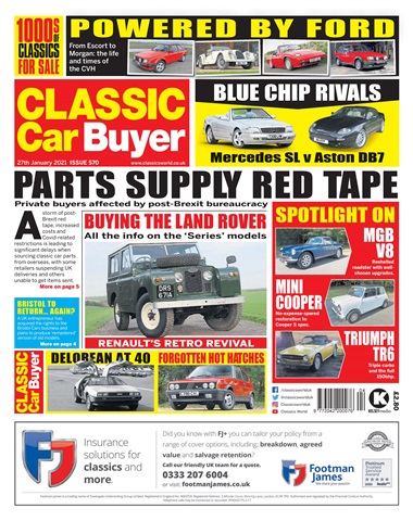 Classic Car Buyer issue 570 January 27 2021
