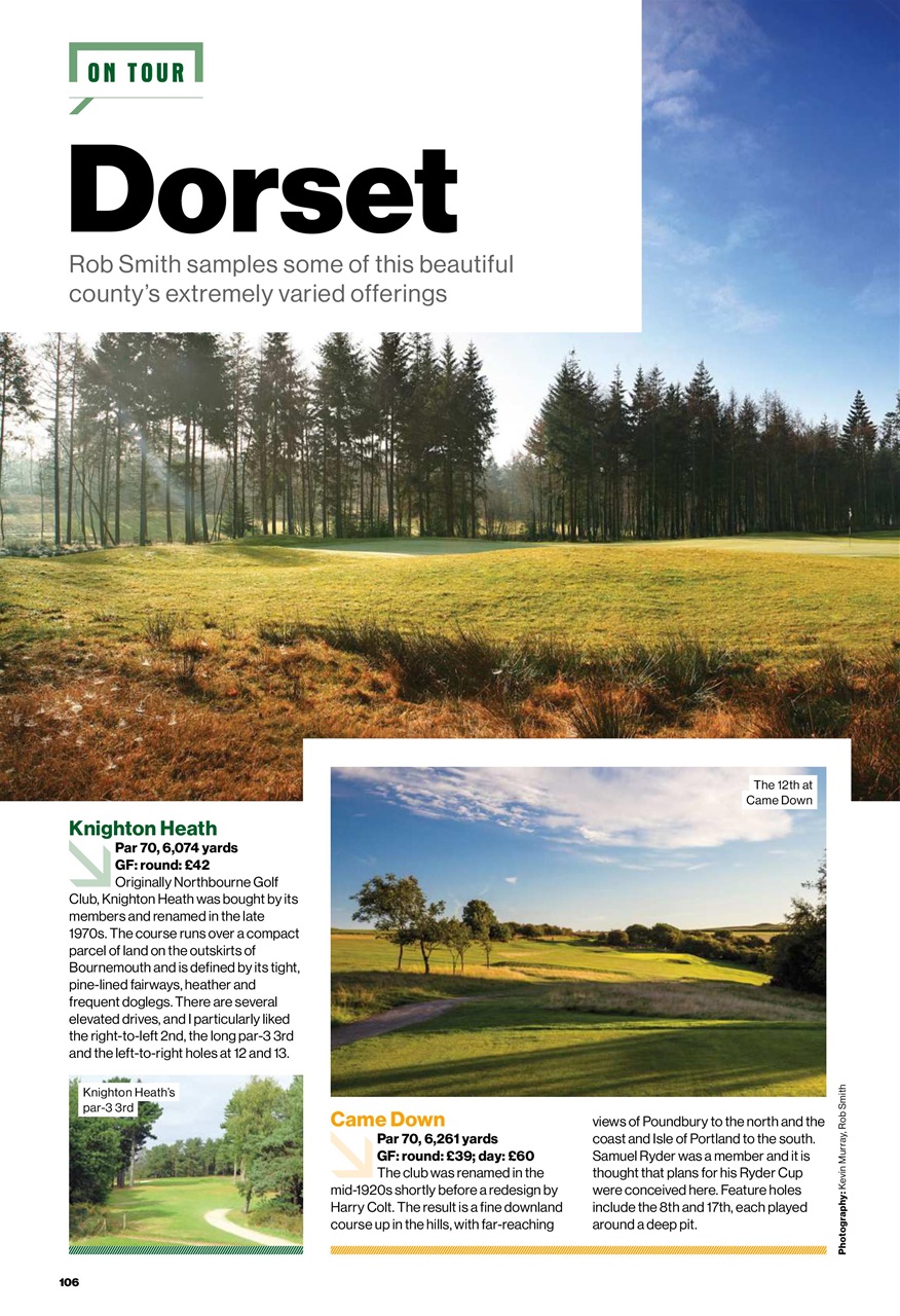 Golf Monthly Preview Pages