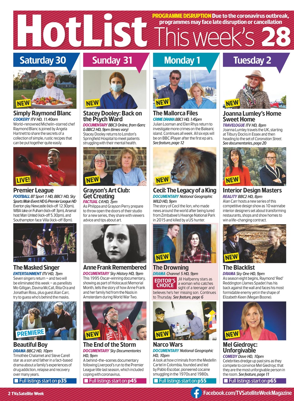 TV & Satellite Week Preview Pages