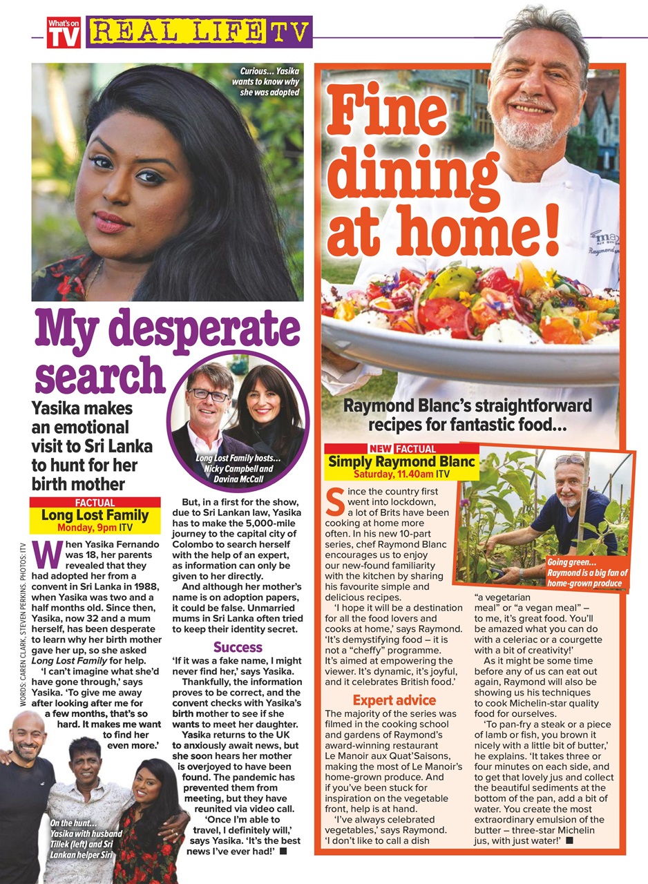 What's on TV Preview Pages