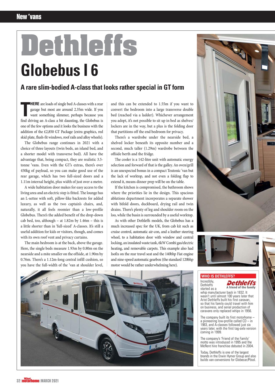 What Motorhome magazine Preview Pages