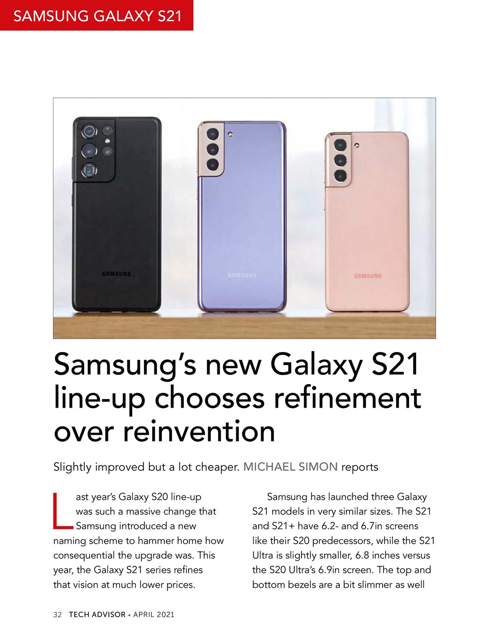 Tech Advisor Preview Pages