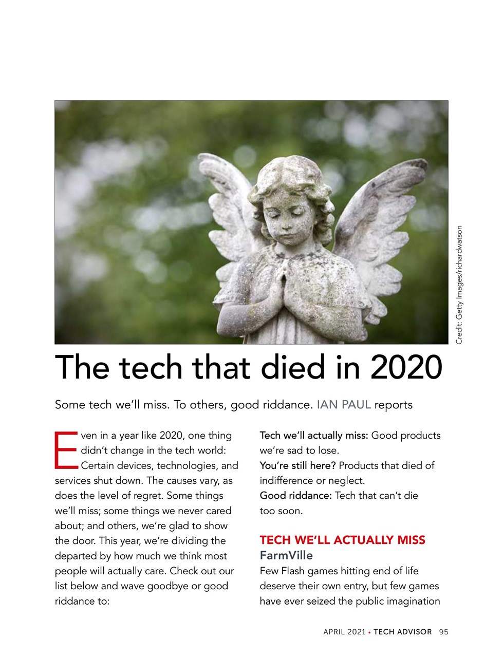 Tech Advisor Preview Pages