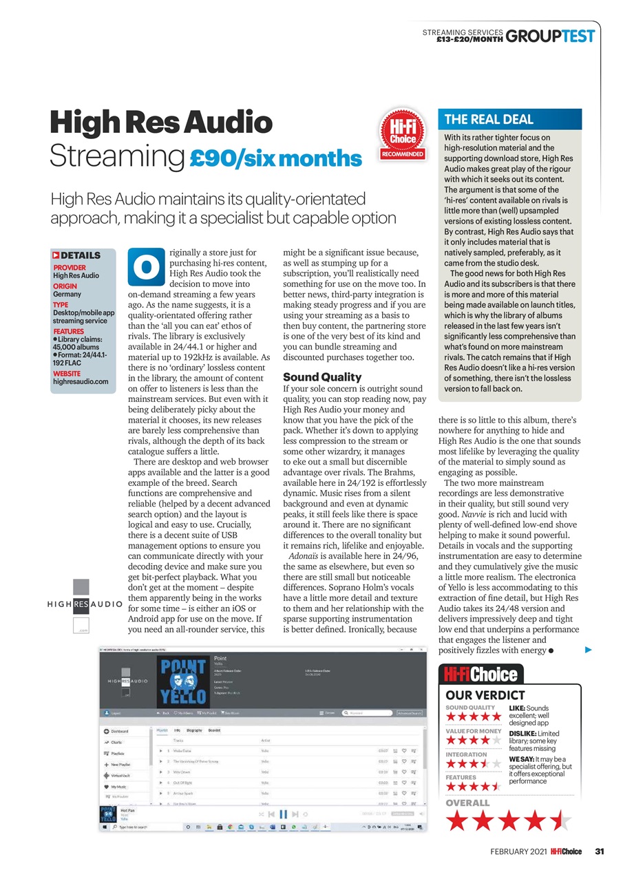 Hi-Fi Choice Preview Pages