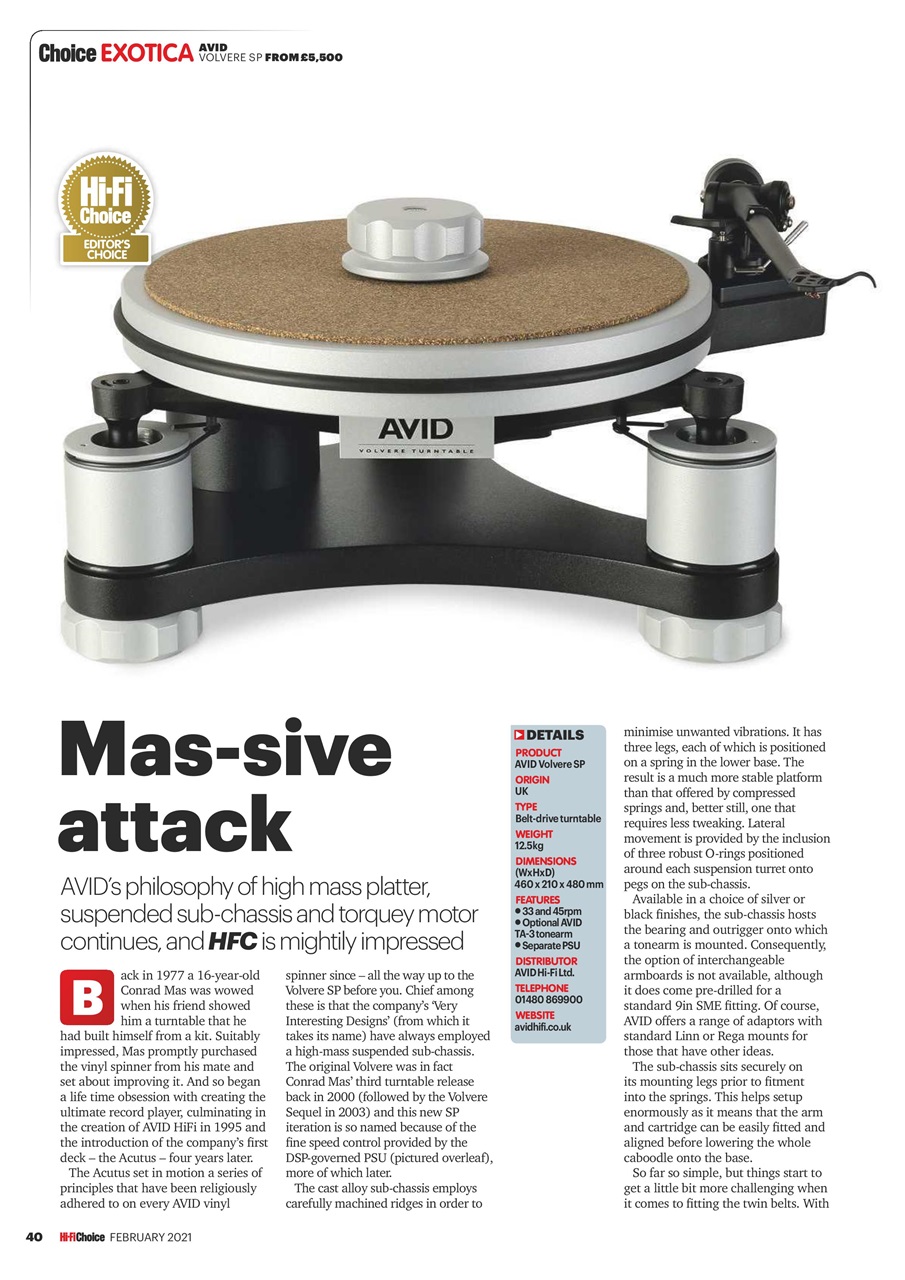 Hi-Fi Choice Preview Pages
