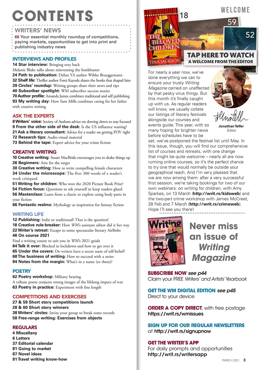 Writing Magazine Preview Pages