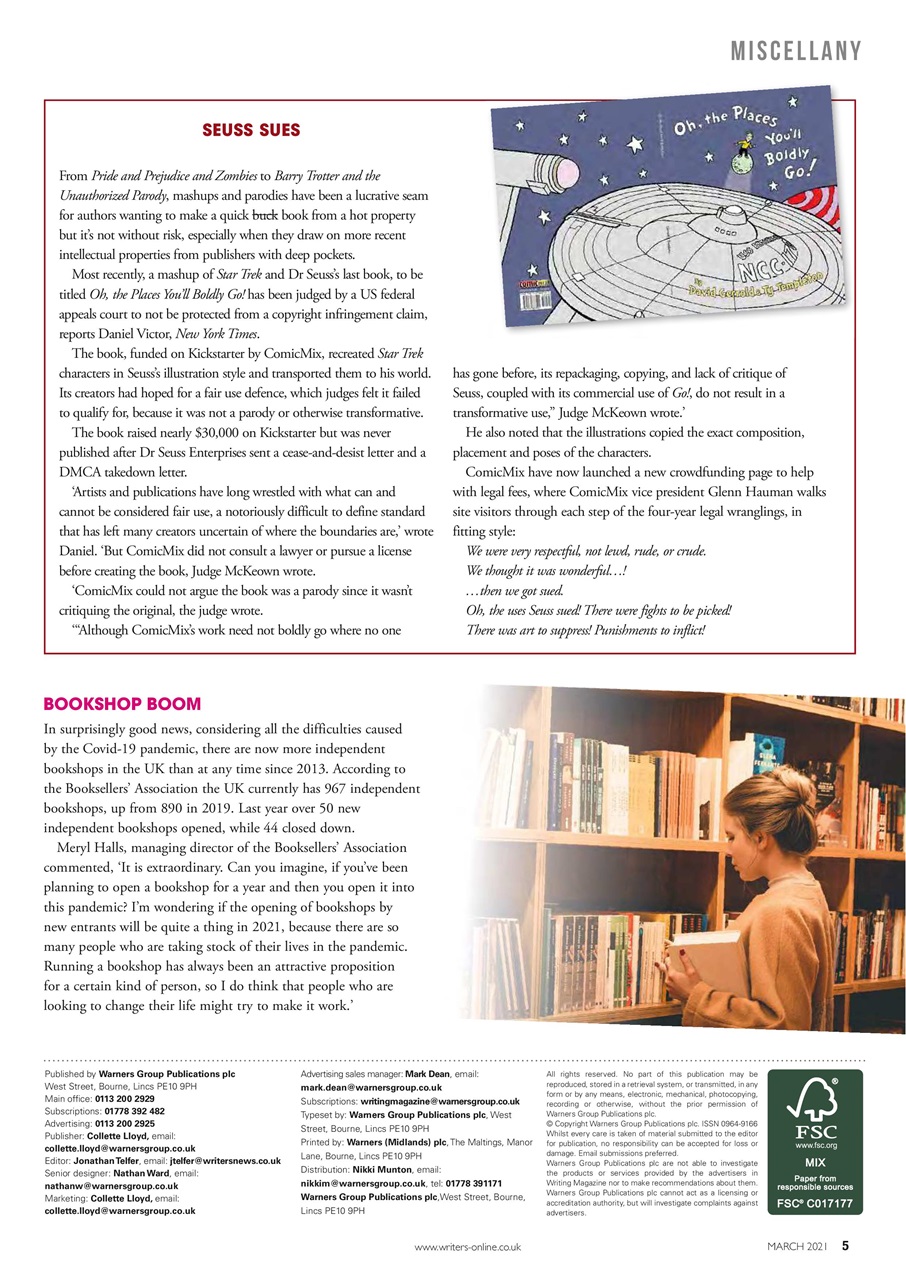 Writing Magazine Preview Pages