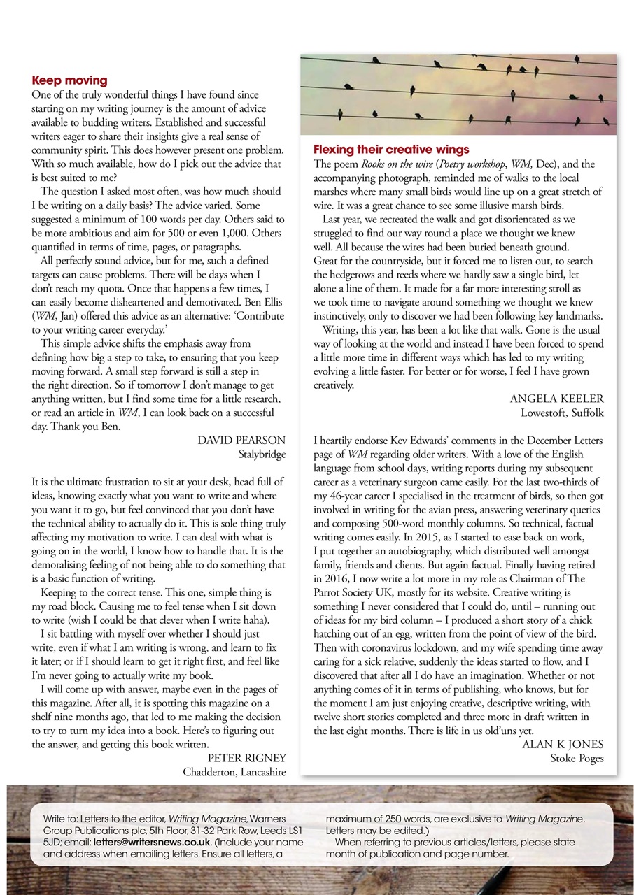 Writing Magazine Preview Pages