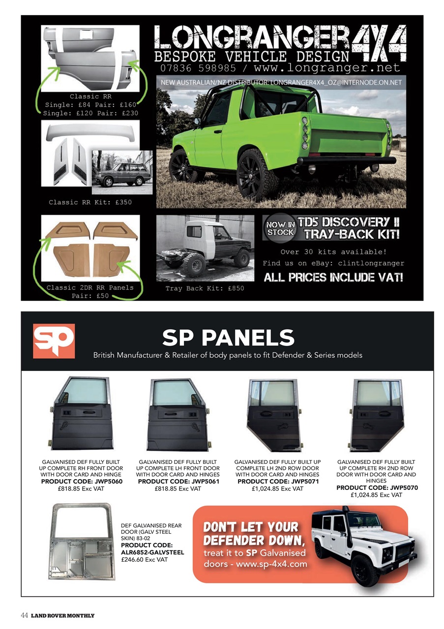 Land Rover Monthly Preview Pages