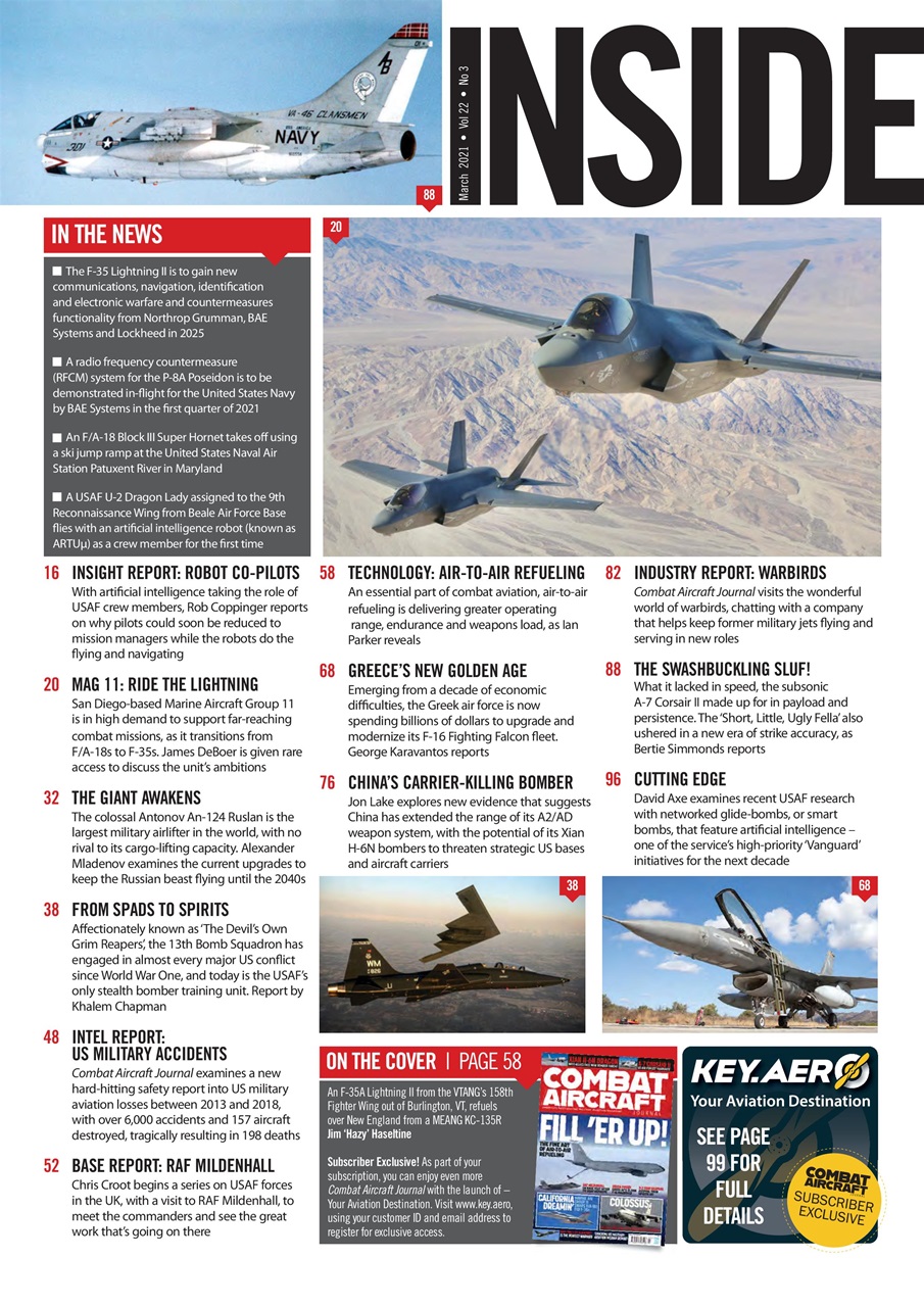 Combat Aircraft Journal Preview Pages