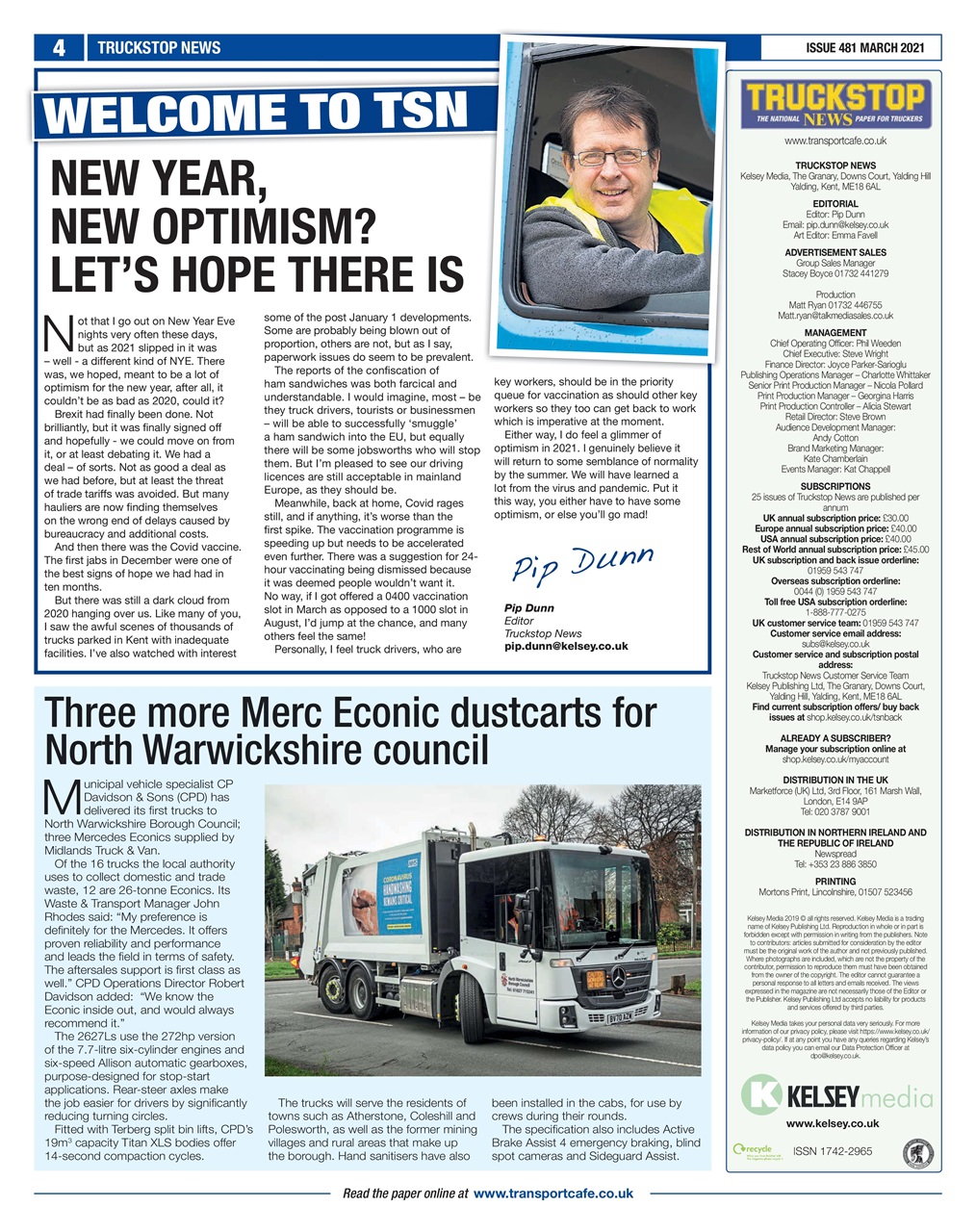 Truckstop News Preview Pages