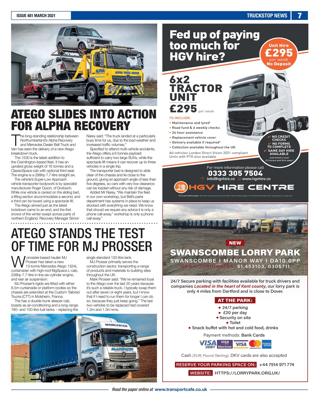 Truckstop News Preview Pages