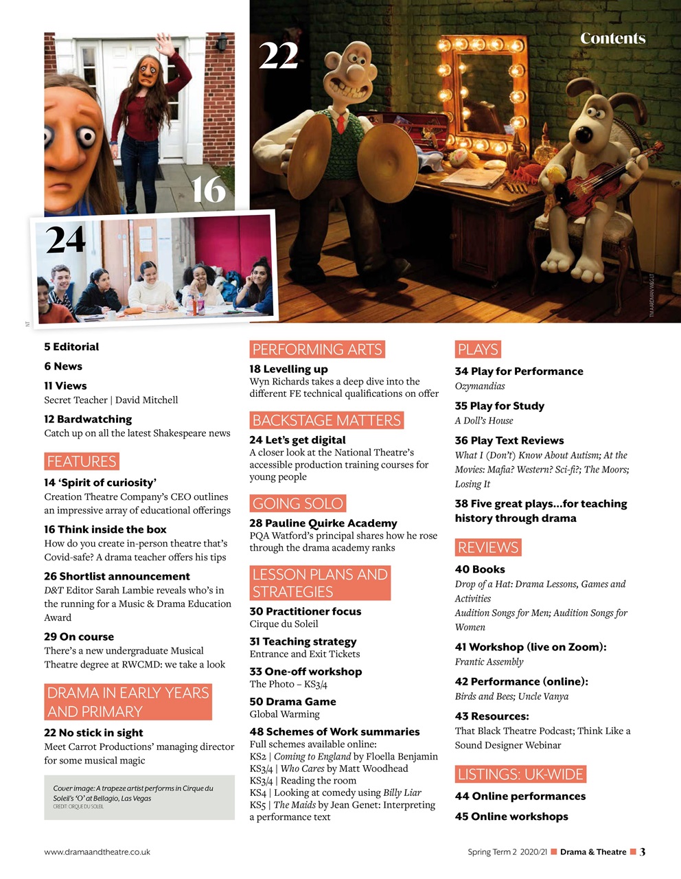 Drama and Theatre Preview Pages