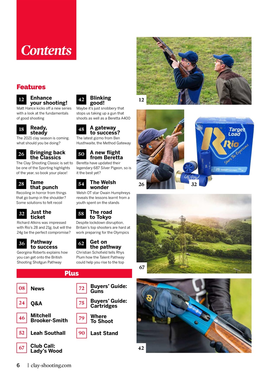 Clay Shooting Preview Pages
