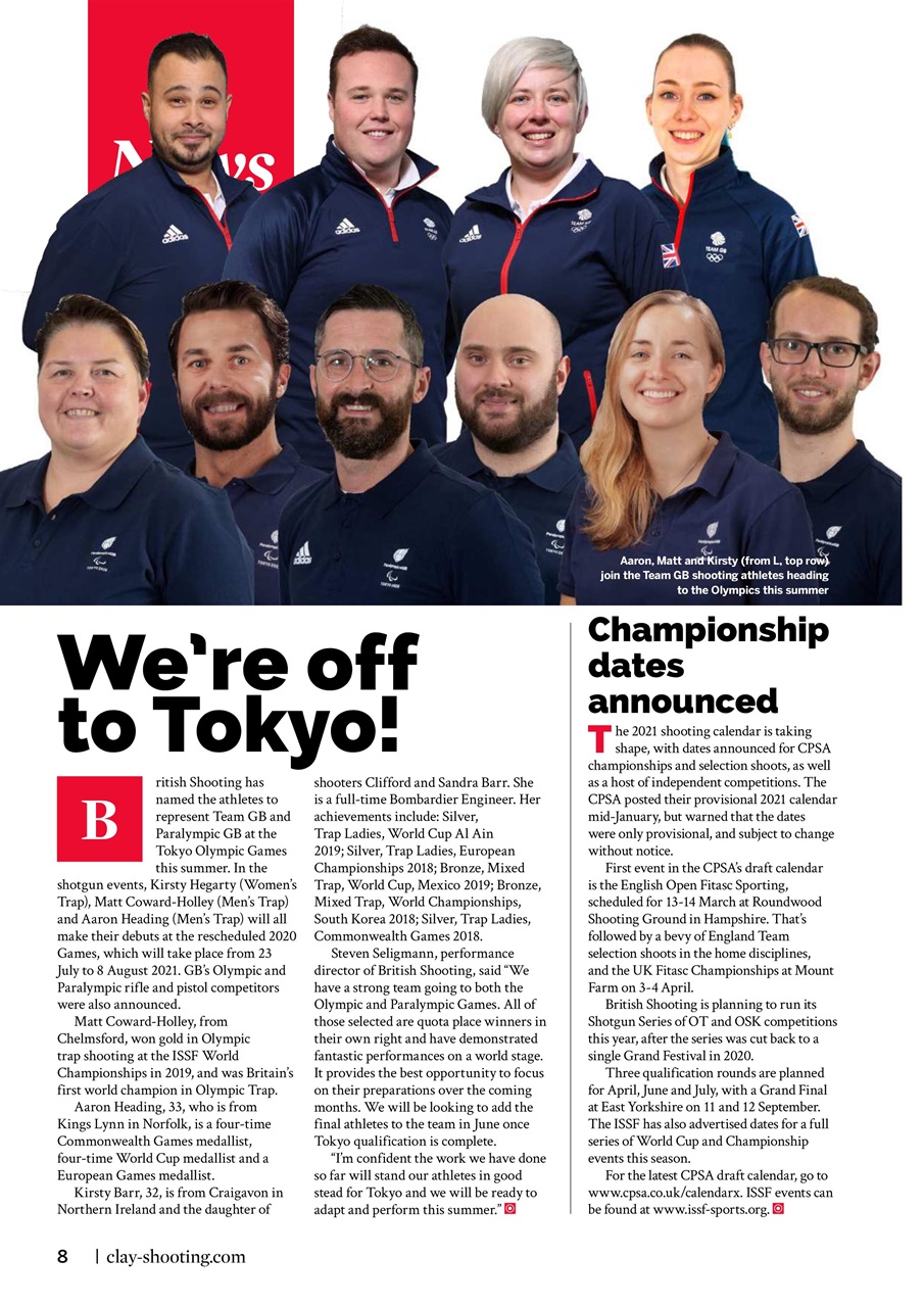 Clay Shooting Preview Pages