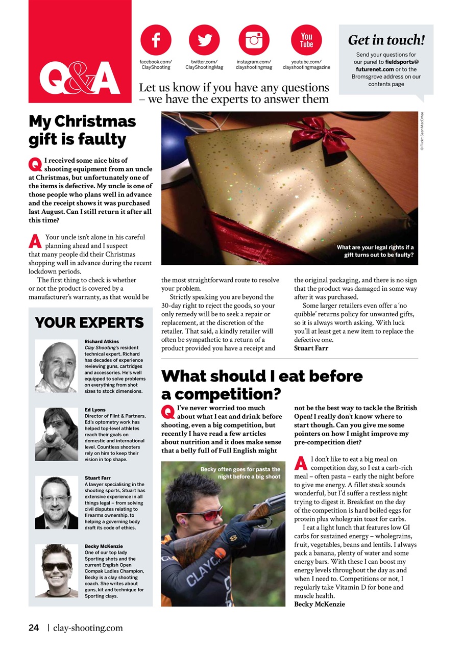 Clay Shooting Preview Pages