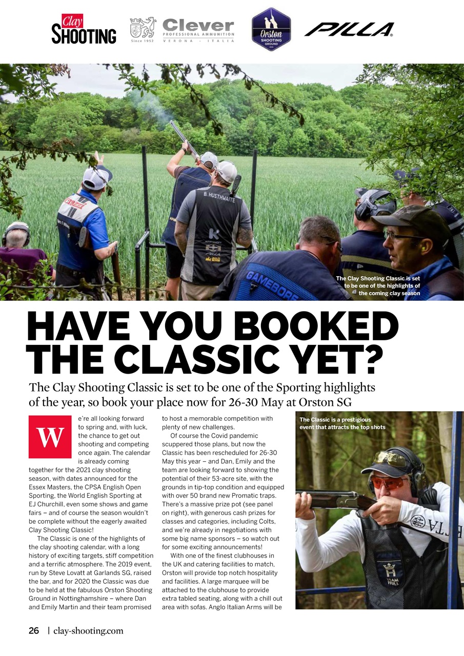 Clay Shooting Preview Pages