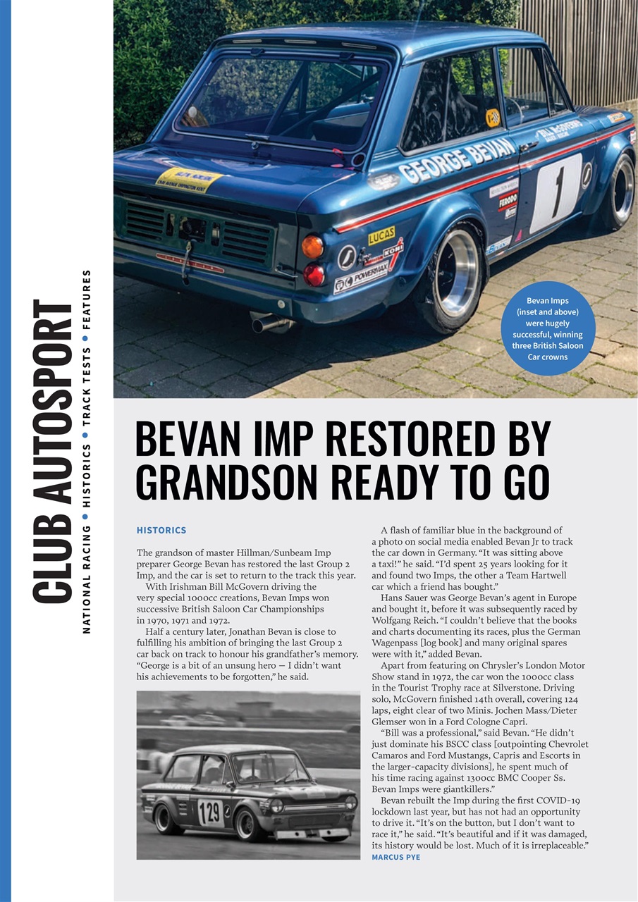 Autosport Preview Pages