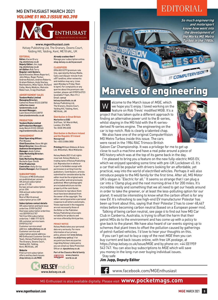 MG Enthusiast Preview Pages