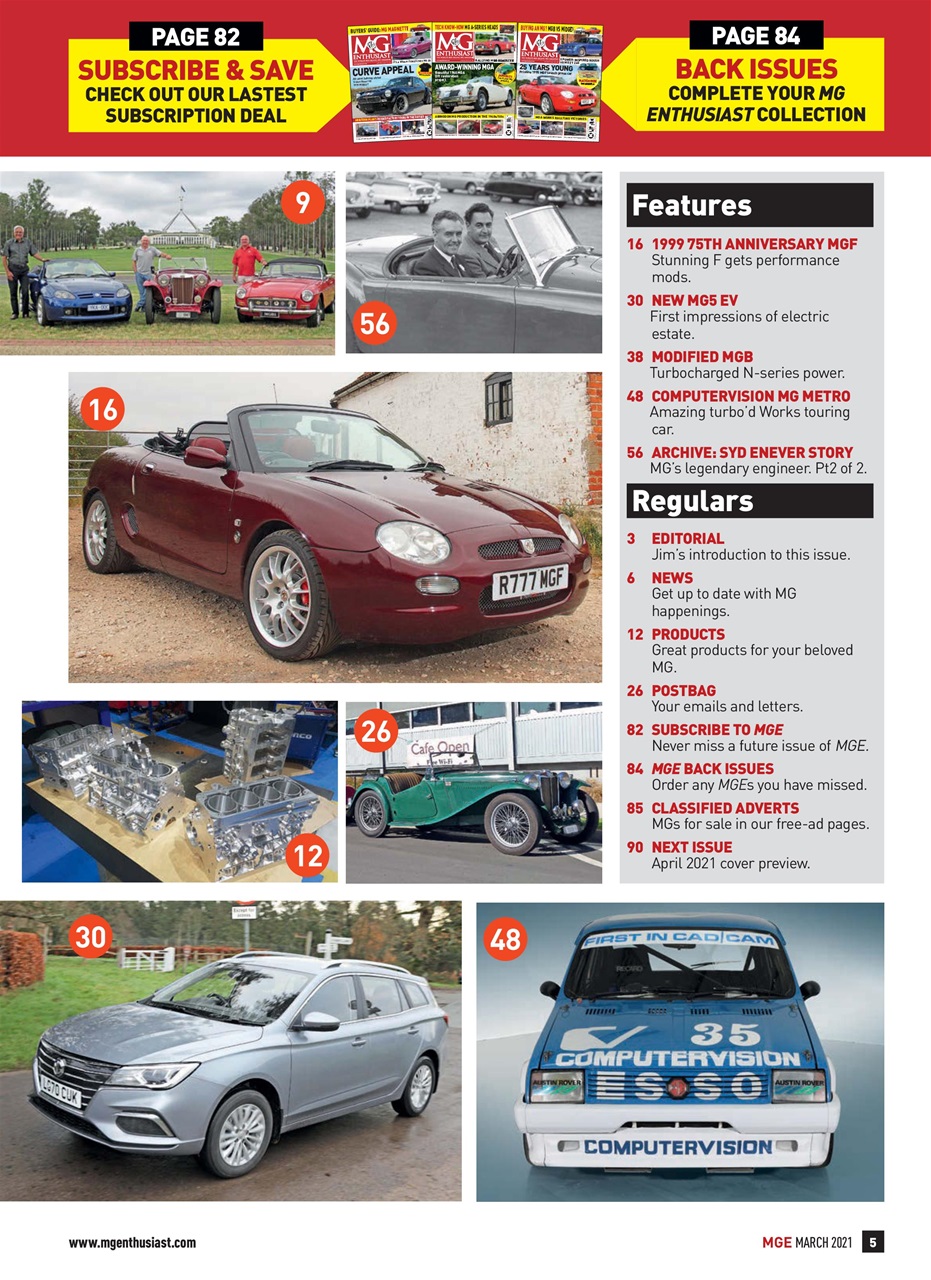 MG Enthusiast Preview Pages