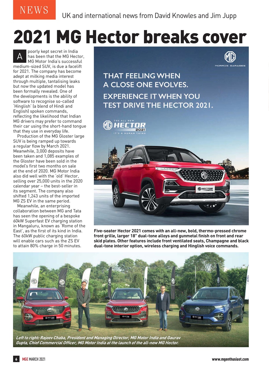 MG Enthusiast Preview Pages