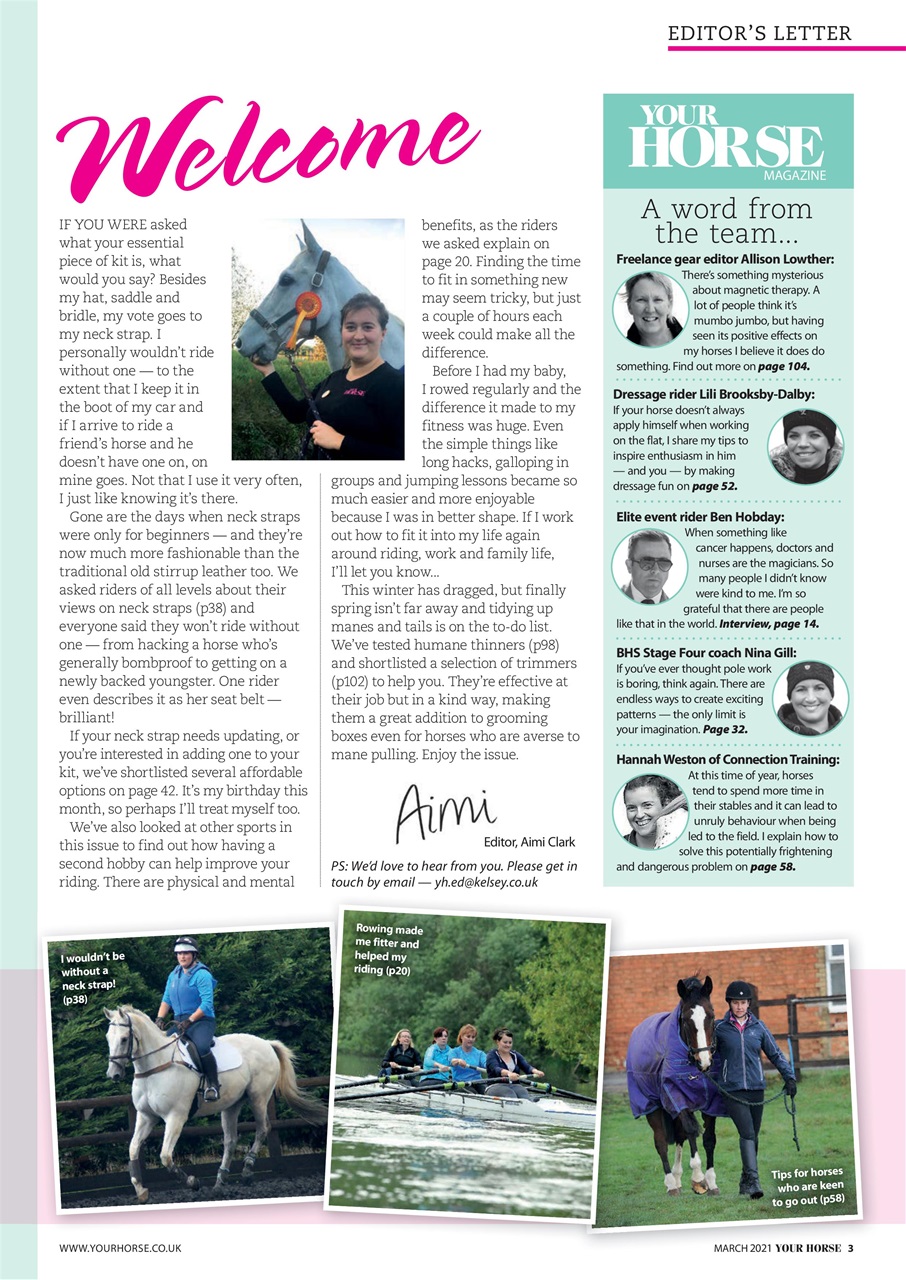 Your Horse Preview Pages