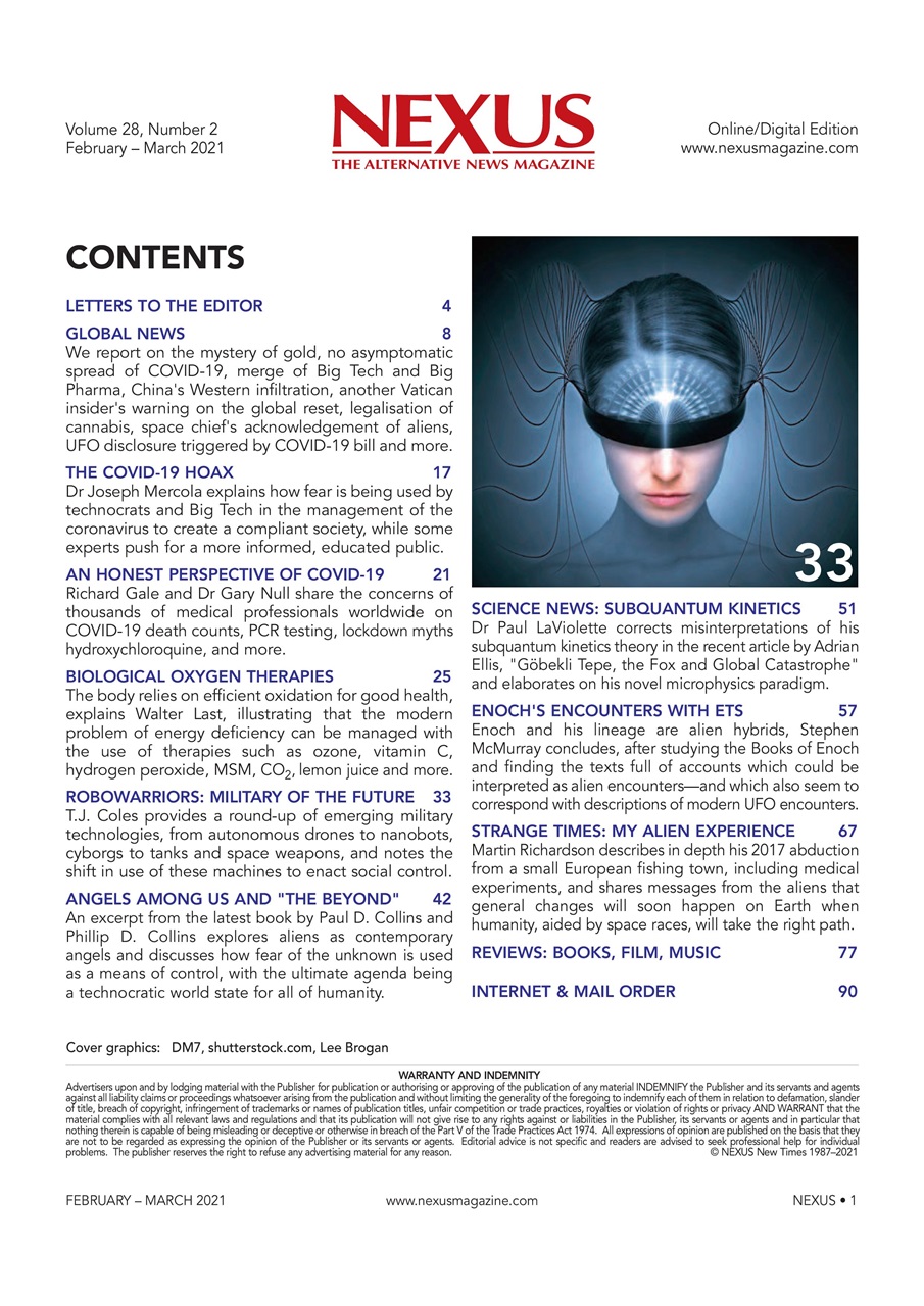 Nexus Magazine Preview Pages