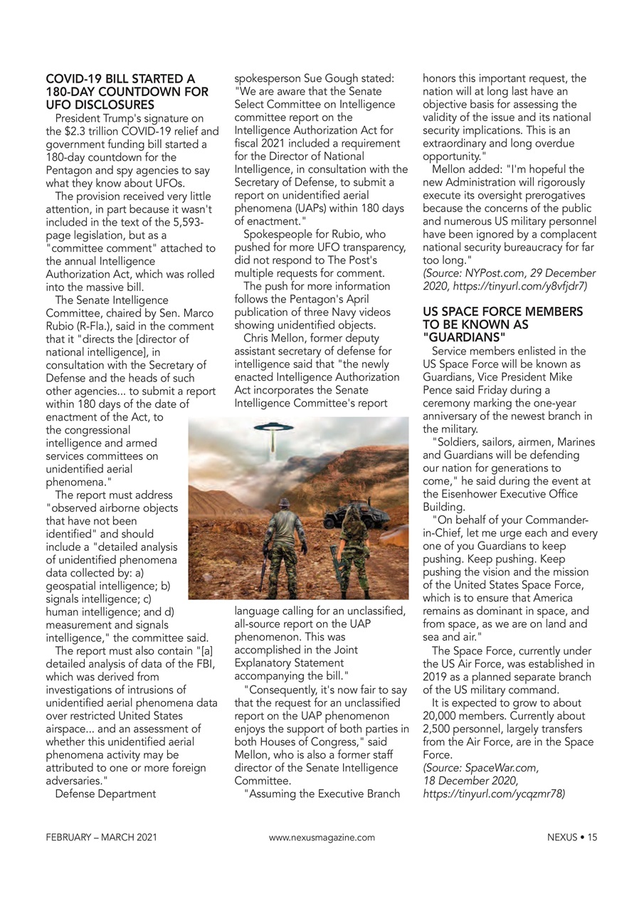 Nexus Magazine Preview Pages