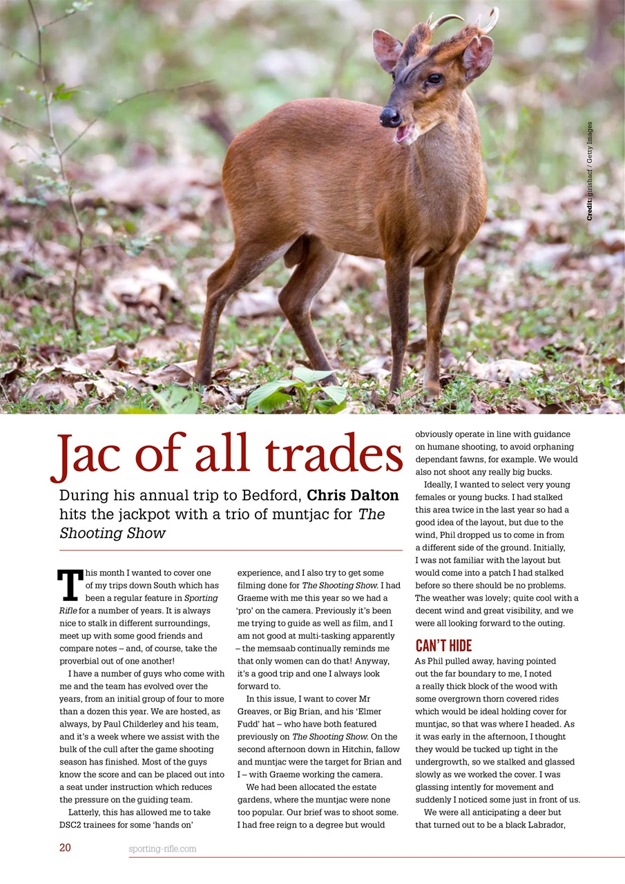 Sporting Rifle Preview Pages